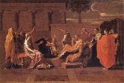 Nicolas Poussin Moses Trampling on the Pharaoh's Crown Sweden oil painting artist